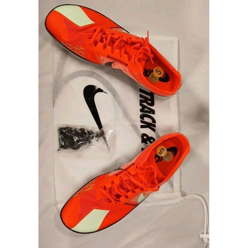 Nike Zoom Dragonfly Track Spikes Mens 15 Orange Distance Racing Shoes